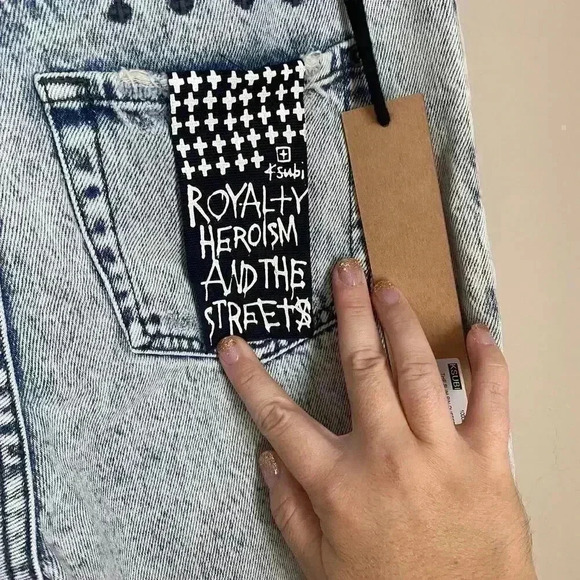 KSUBI Slim Pin Dusted High Rise Jeans Size 26 - Picture 14 of 16